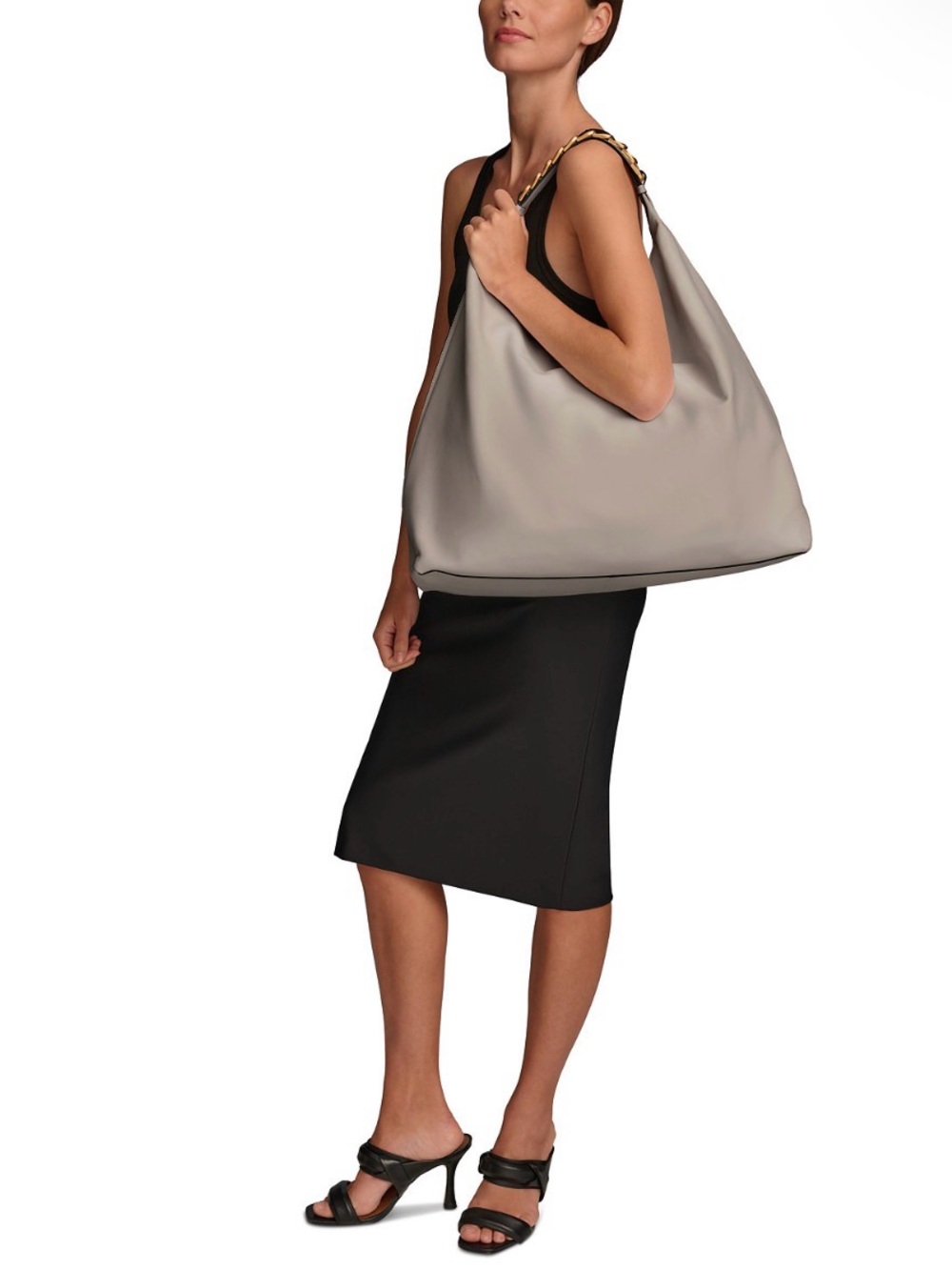 Donna Karan New York
Bellmore Extra Large Hobo With Bezel Strap
